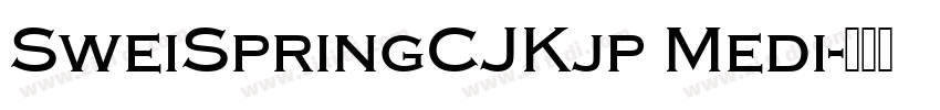 SweiSpringCJKjp Medi字体转换